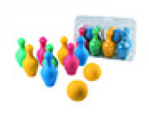 Jogo de bolos amaya em foam 8 pecas e 2 bolas comprimento 18 cm , Amaya , 68896 , 8421941101571